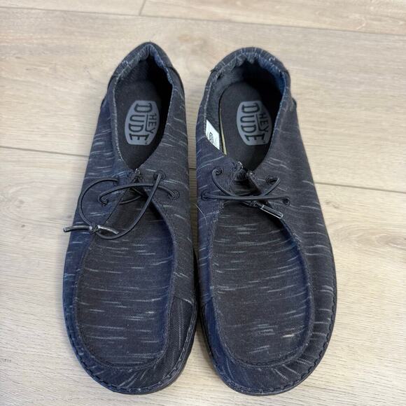 NEW Hey Dude Wendy Heathered Stretch Midnight Comfort Lightweight Slip On Shoe - Picture 2 of 6